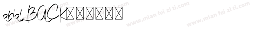 arial BALCK字体转换